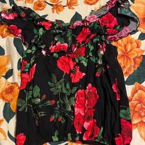 Worn once off the shoulder floral top.